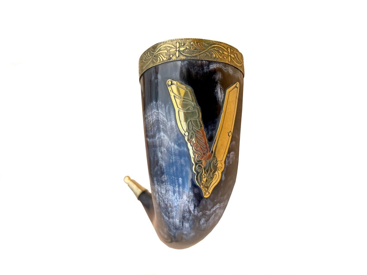'V' for Viking Drinking Horn