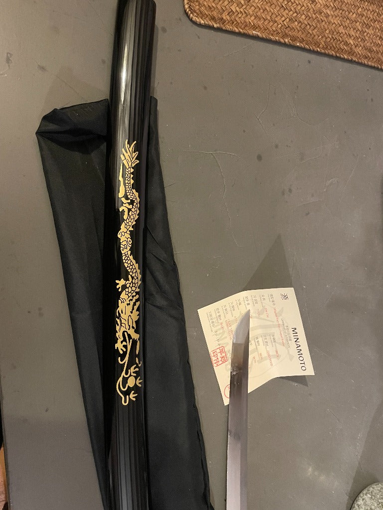 'Dragons Fury' Handmade Katana with 1095 Soshu Kitae Lamination