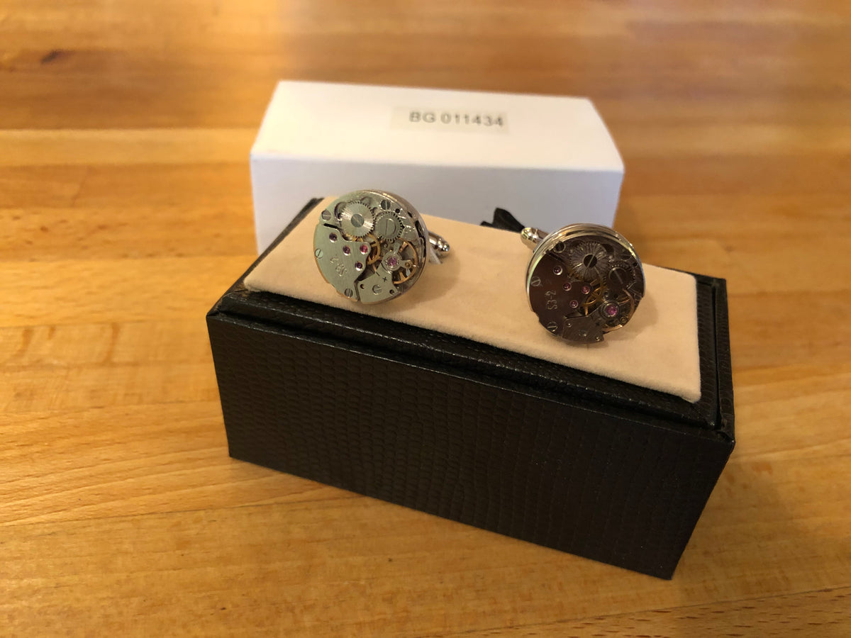 Cufflink Pair in Box Time