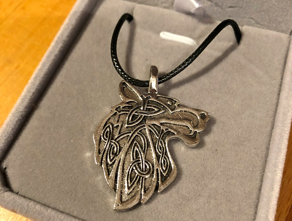 Snarling Wolf Pendant in Box