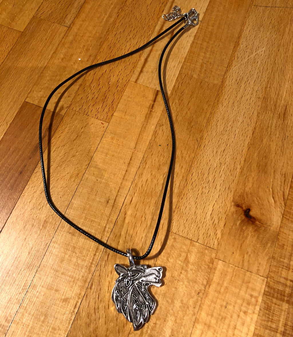 Snarling Wolf Pendant in Box