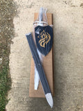Direwolf Sword with Wolf Wall Plaque and Sheath