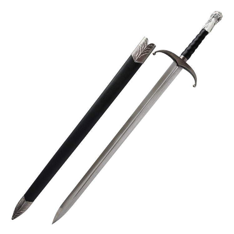 Folded Steel Handmade Direwolf Sword