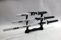 White with Black Handle and Black and Red Writing 3 set
