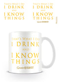 Game of Thrones "Drink and Know Things" Mug