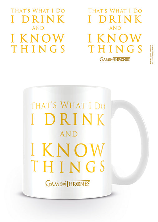 Game of Thrones "Drink and Know Things" Mug