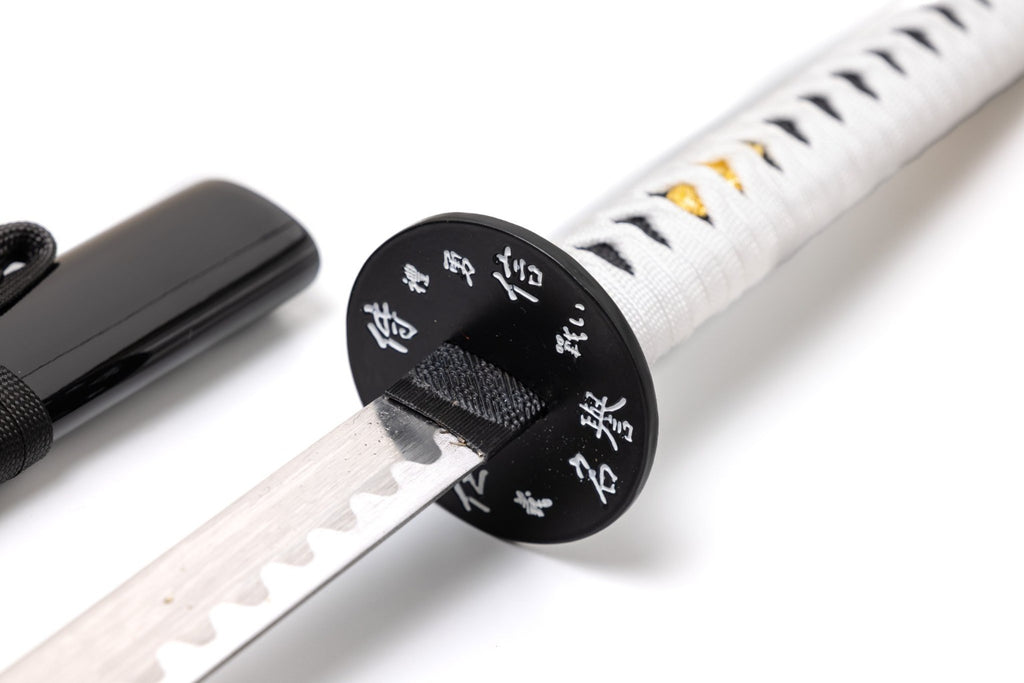 Black Katana with Blue Dragon