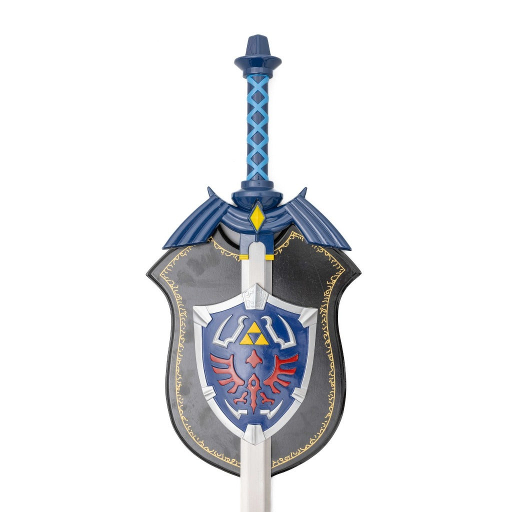 Blue Sword and Shield with Plaque