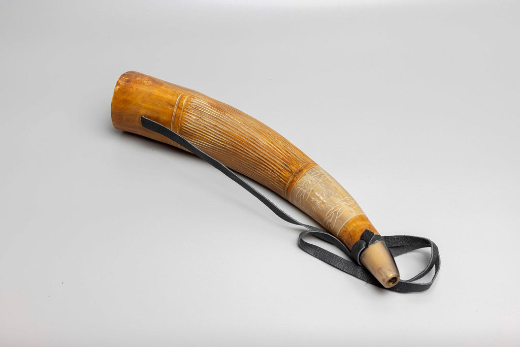 Blowing Horn Bugle with Leather Strap