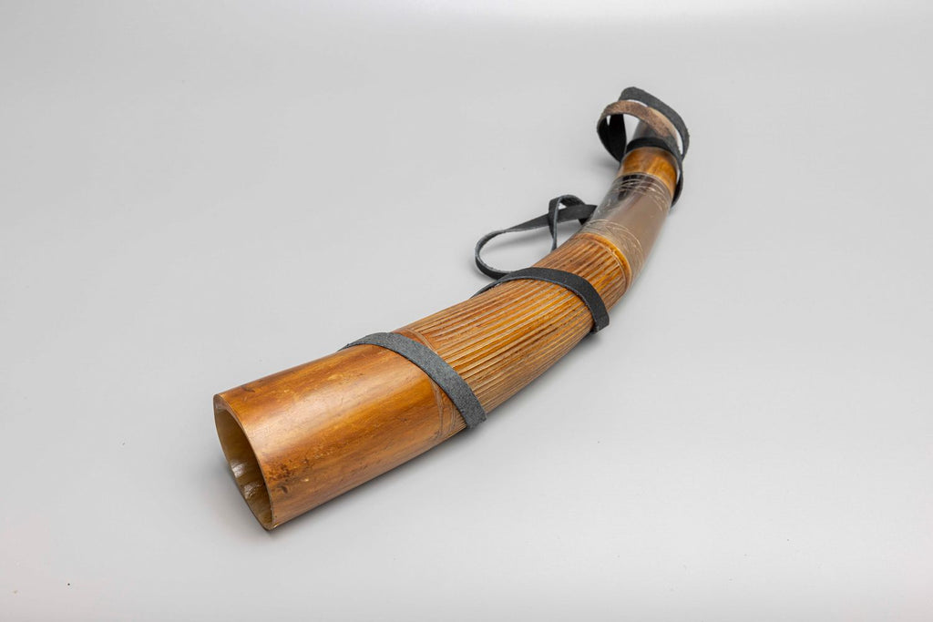 Blowing Horn Bugle with Leather Strap