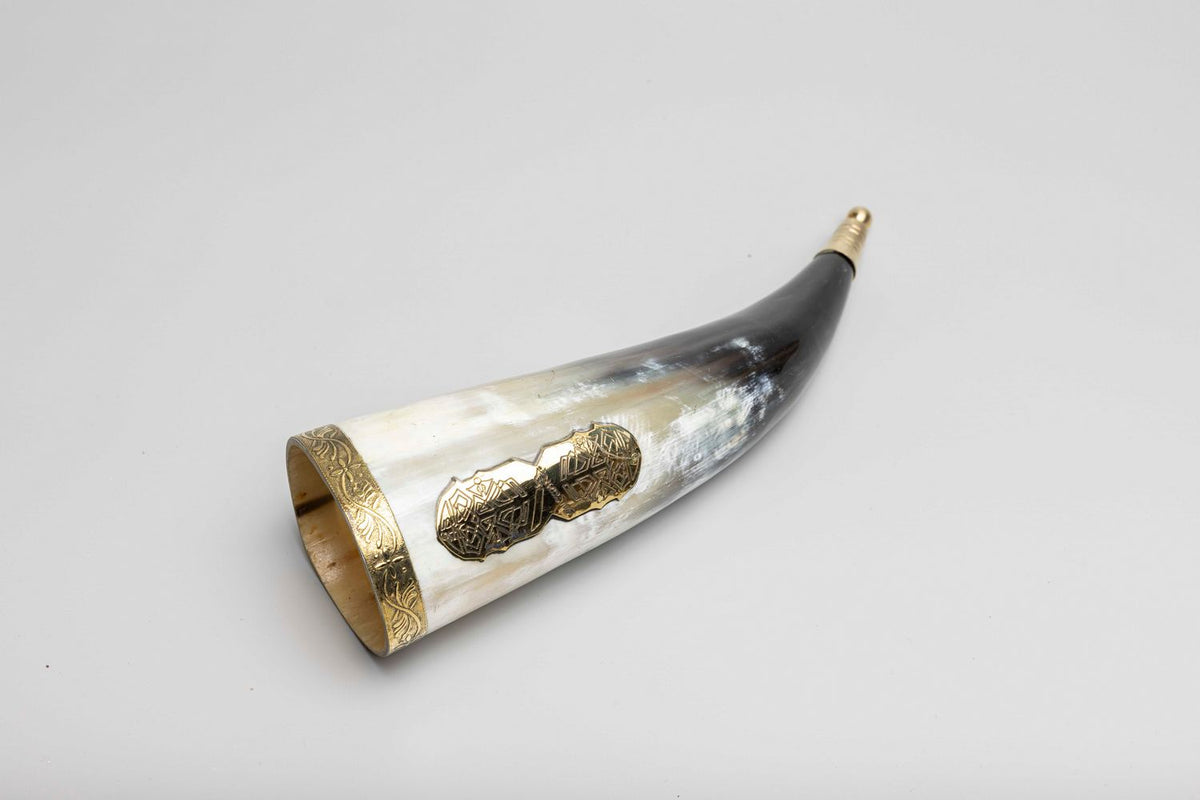 Viking Style Drinking Horn with all accessories