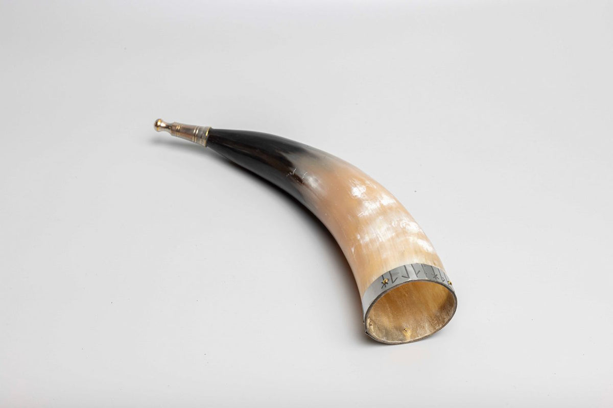 Natural Horn Viking Runes Horn