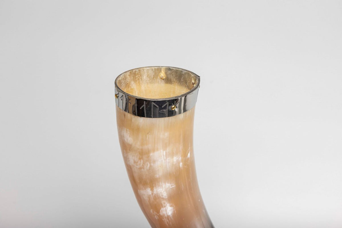 Natural Horn Viking Runes Horn