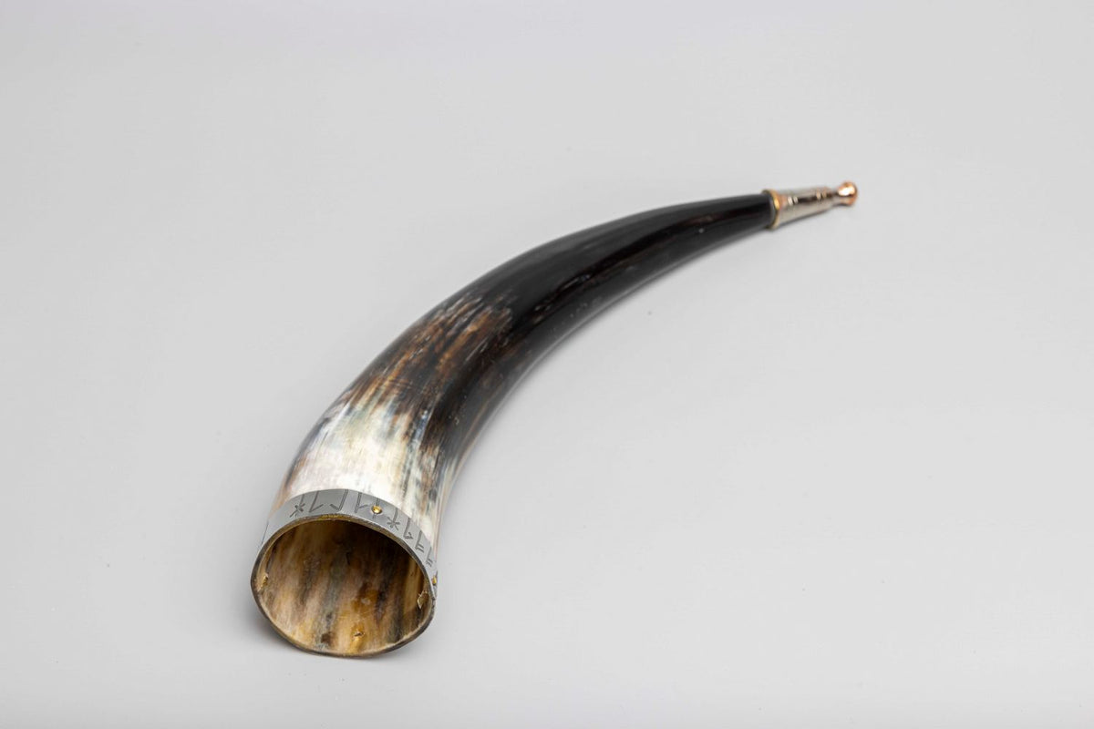 Natural Horn Viking Runes Horn