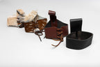 'V' for Viking Drinking Horn with Leather Belt Frog