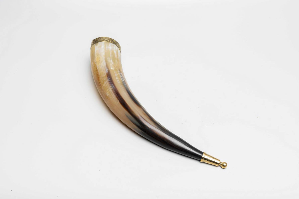 Genuine Natural Horn with Metal Fittings