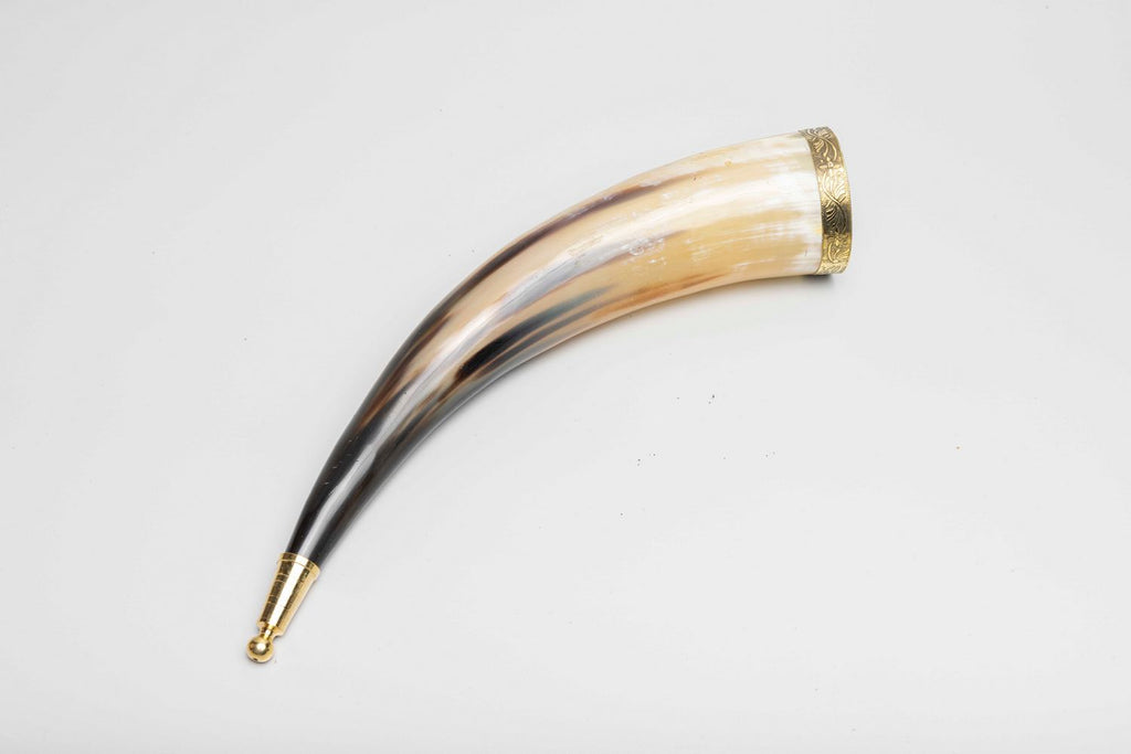 Genuine Natural Horn with Metal Fittings
