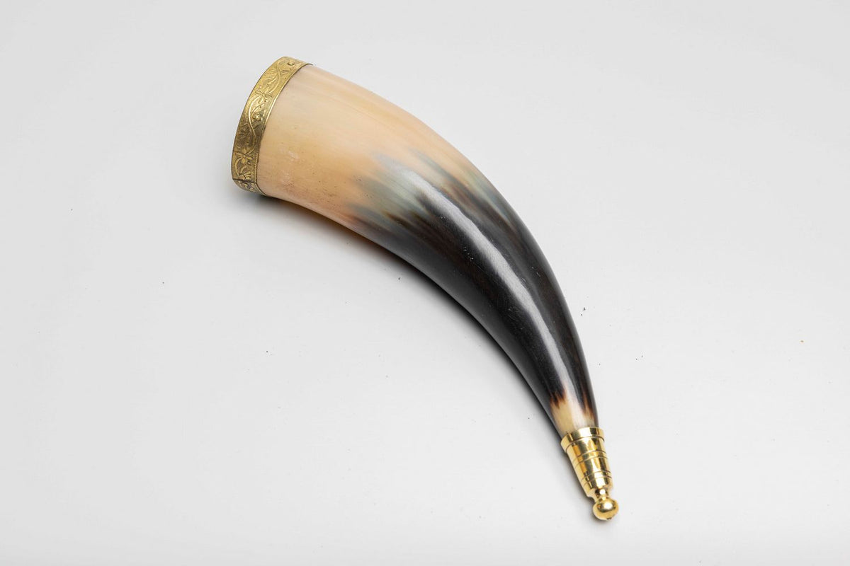 Genuine Natural Horn with Metal Fittings