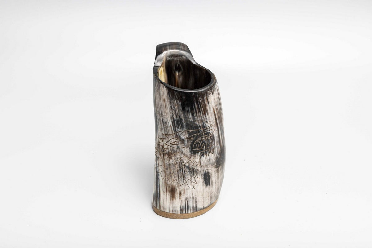 Direwolf Natural Horn Tankard