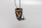 'V' for Viking Drinking Horn with Leather Strap