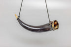 'V' for Viking Drinking Horn with Leather Strap