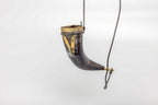 'V' for Viking Drinking Horn with Leather Strap