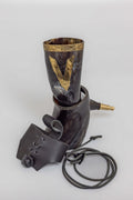 'V' for Viking Drinking Horn with All Accessories