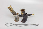 Direwolf Wolf Drinking Horn with Leather Strap