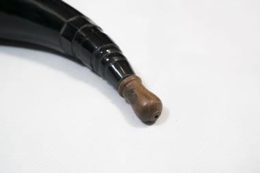 Powder Horn with Leather Belt Frog