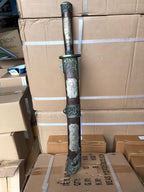 Antiqued Damascus Officers Tanto