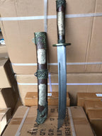 Antiqued Damascus Officers Tanto