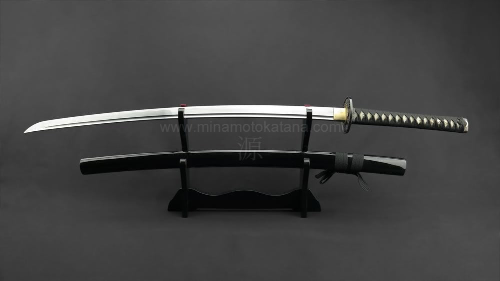 'Warriors Rage in Black' Katana in 1095 Clay Tempered