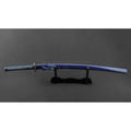 'Warriors Rage in Blue' Katana in 1060 Clay Tempered