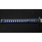 'Warriors Rage in Blue' Katana in 1060 Clay Tempered