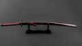 'Warriors Rage in Red' Katana in 1060 Clay Tempered