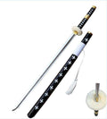 Black with White Crosses (Black Handle) Foam Sword