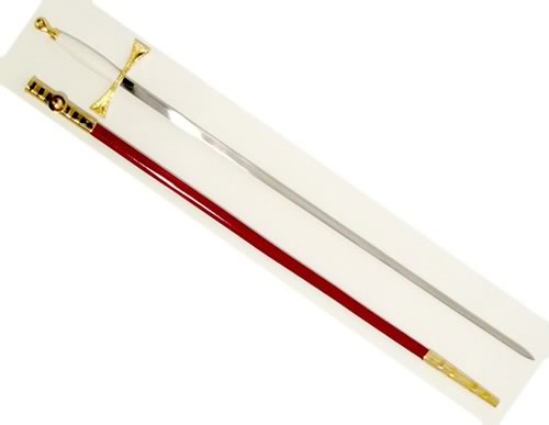 Masonic Sword in Red and Gold