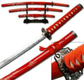 Red Set of 3 with Dragon (Carbon Steel Blade)