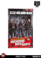 AMC Walking Dead Daryl Rick and Michonne 13cm