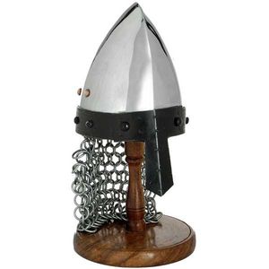 Mini Norman/saxon Helmet On Stand