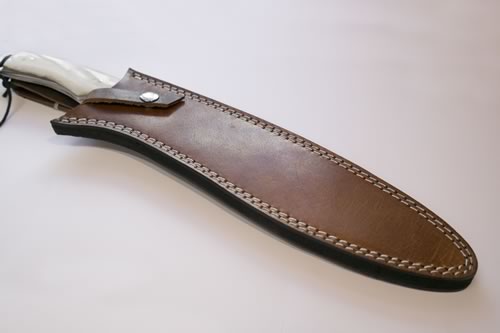 Kukri Style Damascus Knife