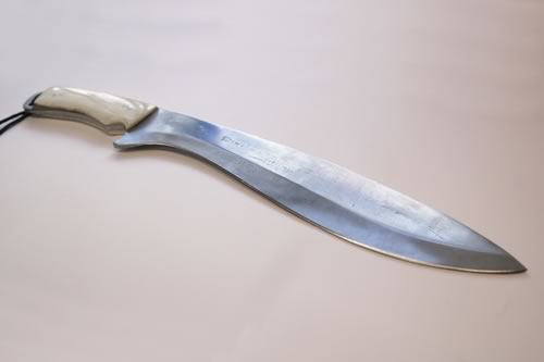 Kukri Style Damascus Knife