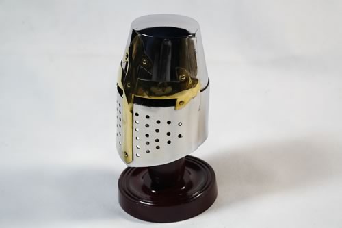 Mini Knights Helmet (crusader) With Stand