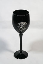  Black Dragon and Skull Glass
