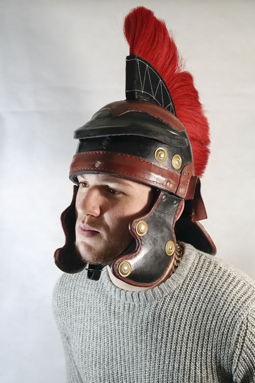  Leather Roman Centurion Helmet