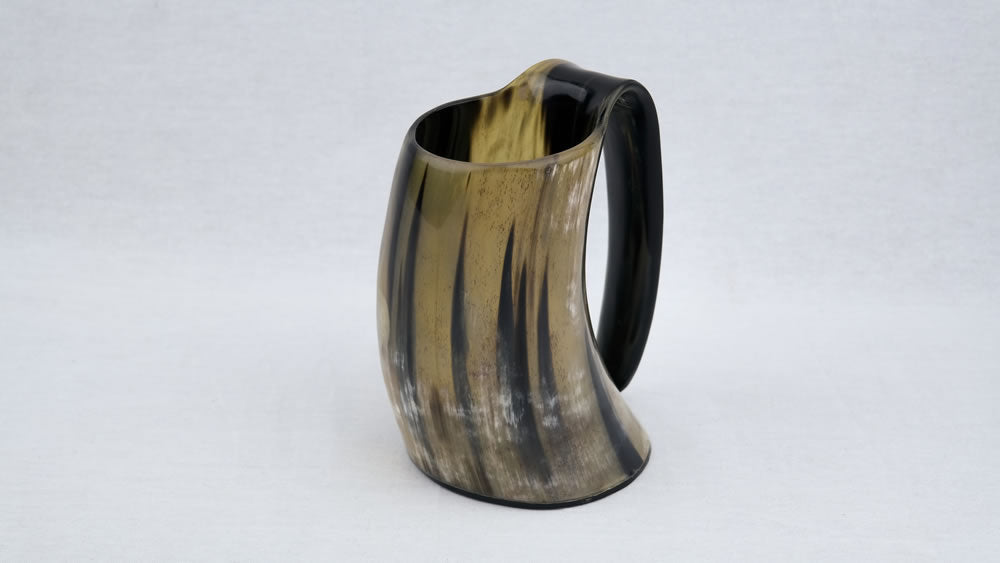 Genuine Natural Horn Drinking Tankard