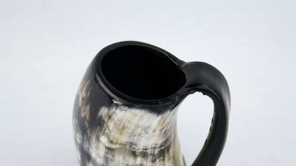 Genuine Natural Horn Drinking Tankard
