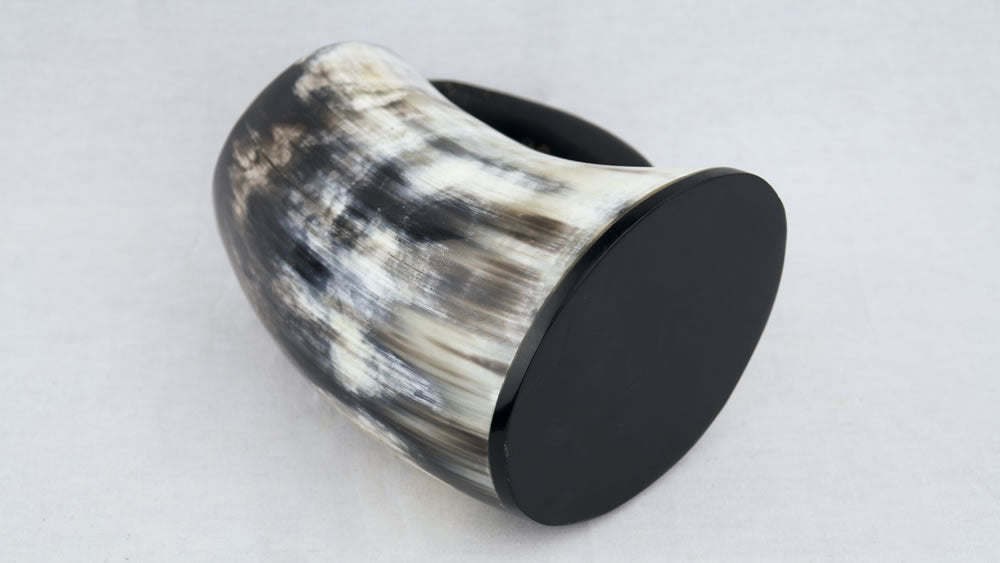 Genuine Natural Horn Drinking Tankard