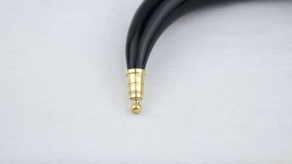 Genuine Natural Horn with Metal Fittings