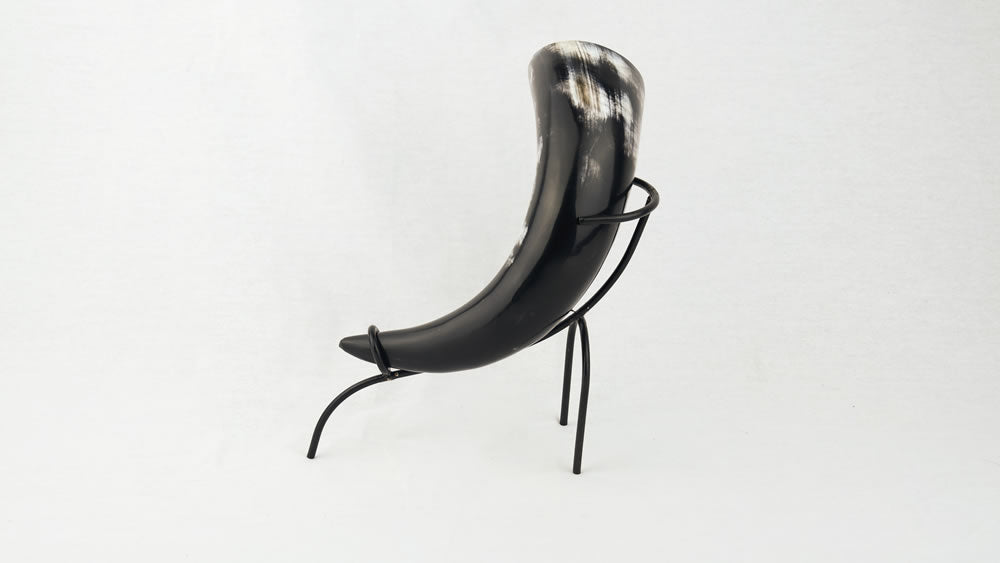 Genuine Horn Drinking Horn with All Accessories